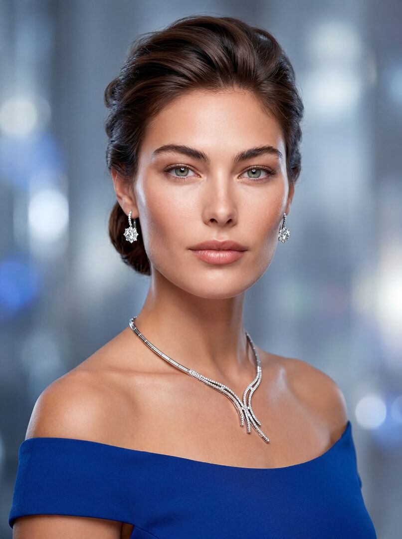 collana tiffany su modella AI