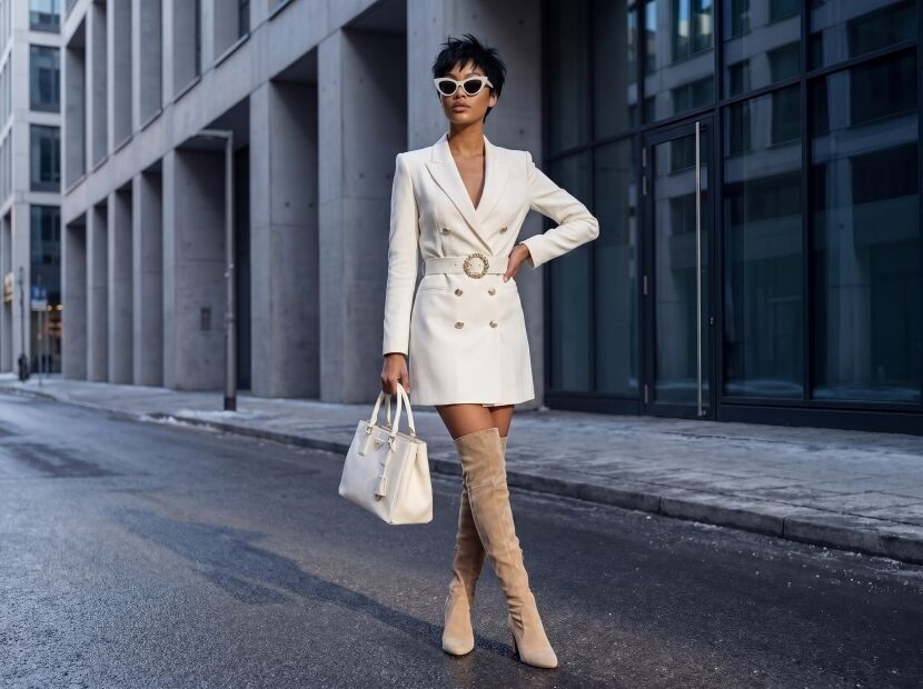 modella ai con outfit in location 2